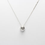 14k White Diamond Necklace