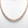 Coppery Cream Pearl Strand Necklace