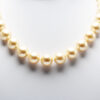 Cream Pearl Strand Necklace with Silver Clasp