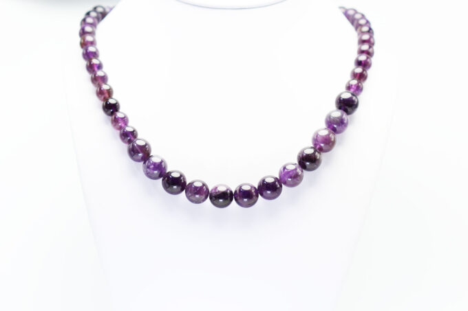 Violet Purple Semi-Precious Stone Necklace