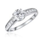 Solitaire White Gold Ring