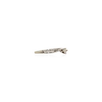 Diamond Ring In 10K White Gold