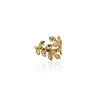Laurel Wreath Victory Ring In 21K Yellow Gold