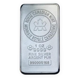 Royal Canadian Mint Silver Bar 1 Oz