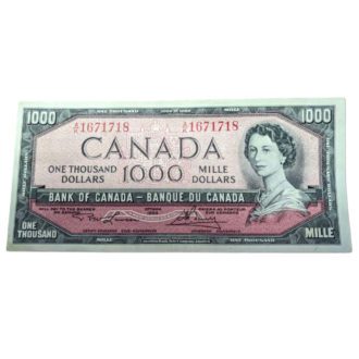 1954 Canadian $1000 Bank Note